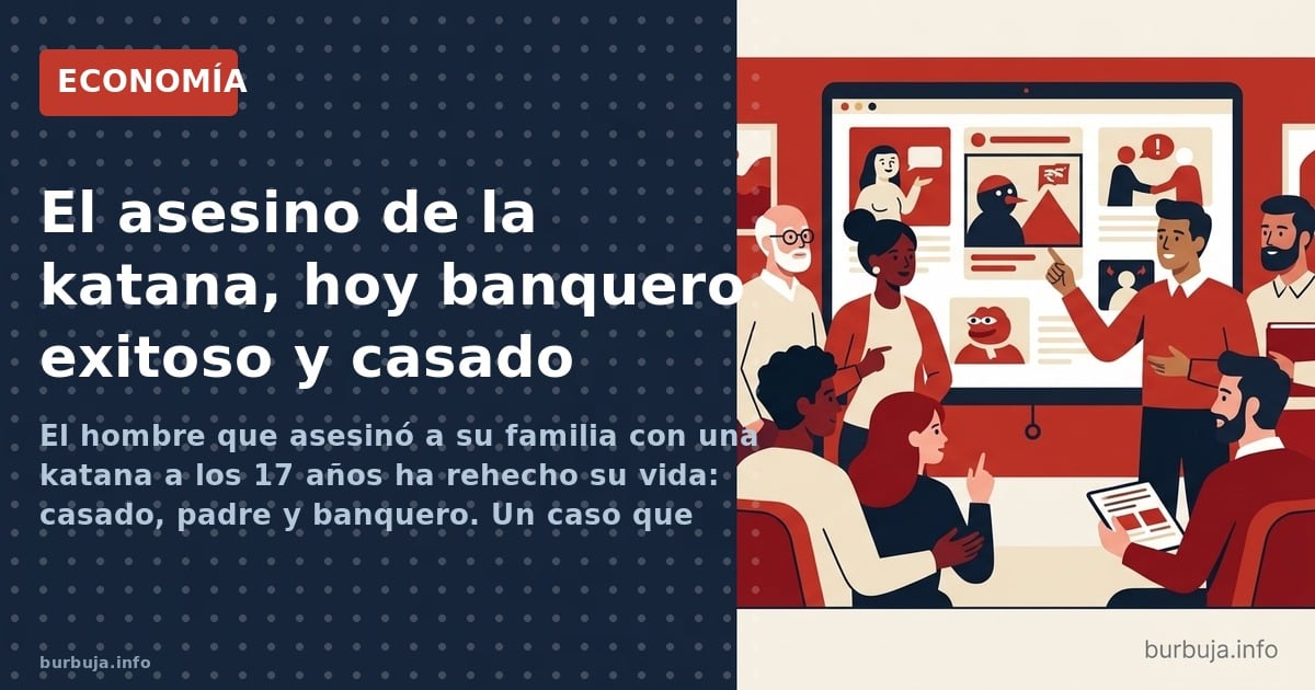El hombre que asesinó a su familia con una katana a los 17 años ha rehecho su vida: casado, padre y banquero. Un caso que rea