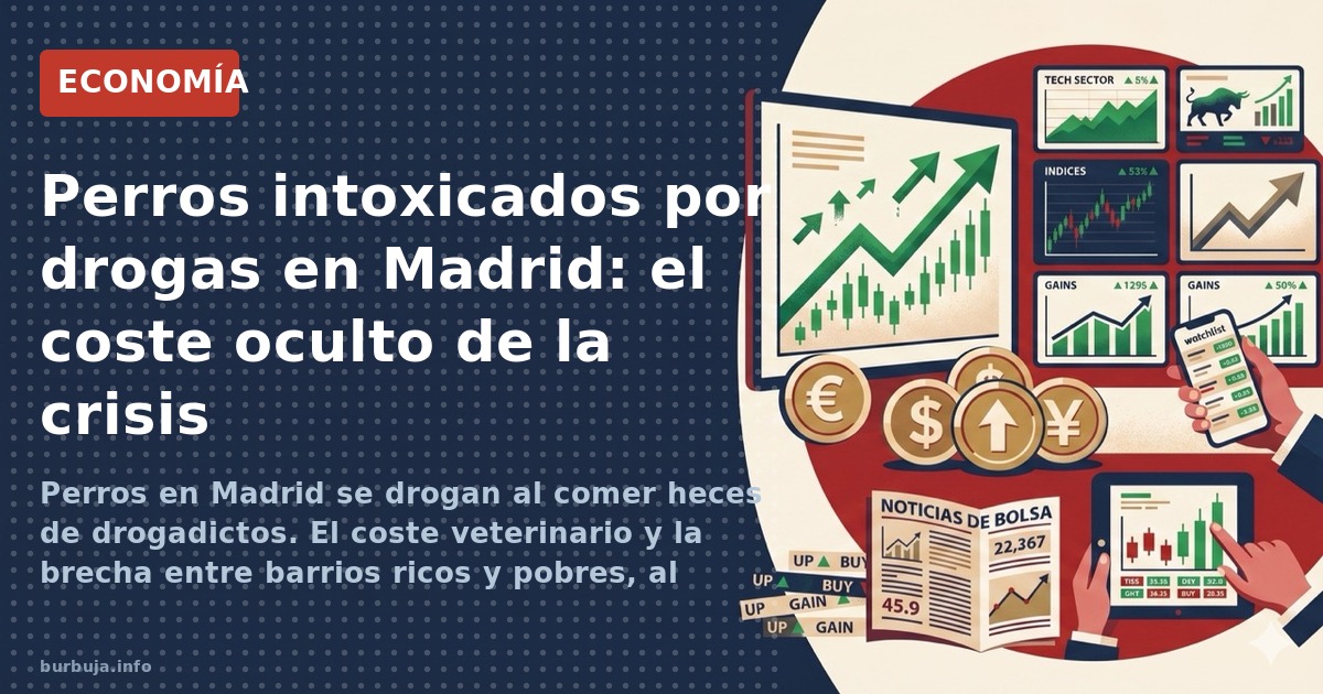 Perros en Madrid se drogan al comer heces de drogadictos. El coste veterinario y la brecha entre barrios ricos y pobres, al d
