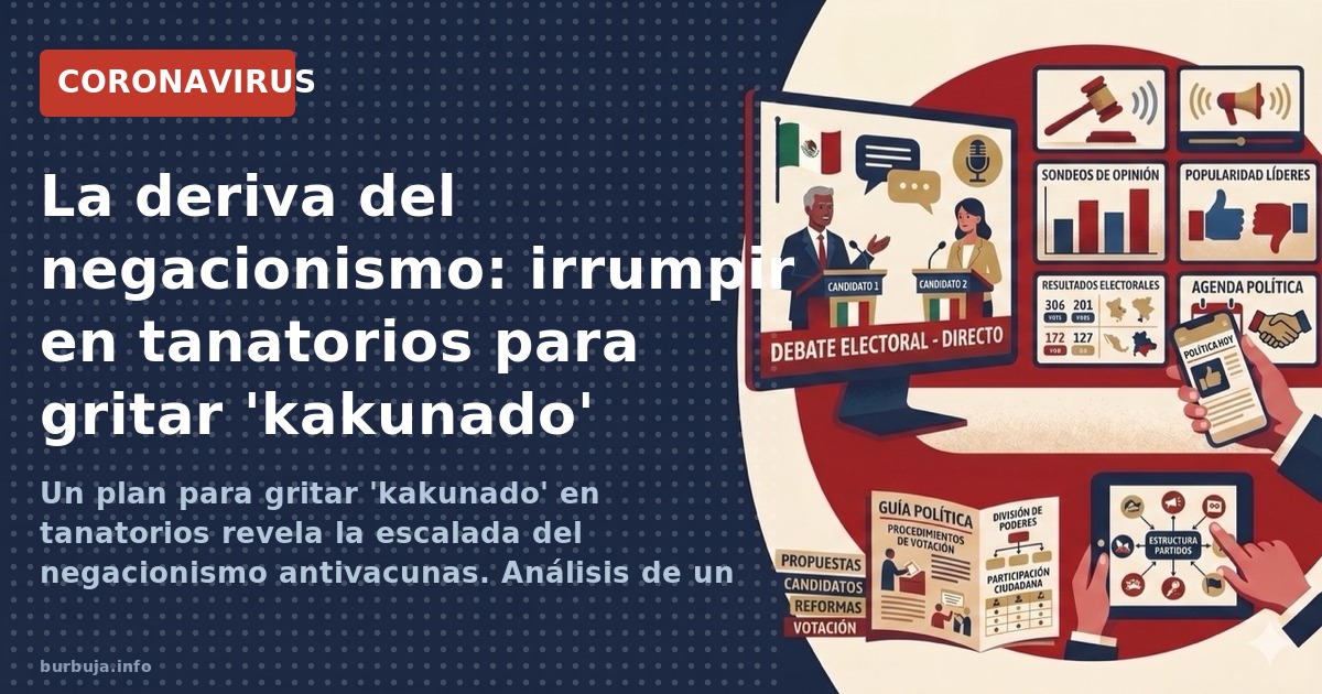 Un plan para gritar 'kakunado' en tanatorios revela la escalada del negacionismo antivacunas. Análisis de un fenómeno que mez