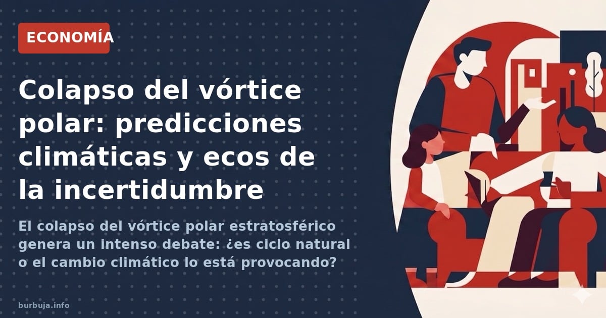 El colapso del vórtice polar estratosférico genera un intenso debate: ¿es ciclo natural o el cambio climático lo está provoca