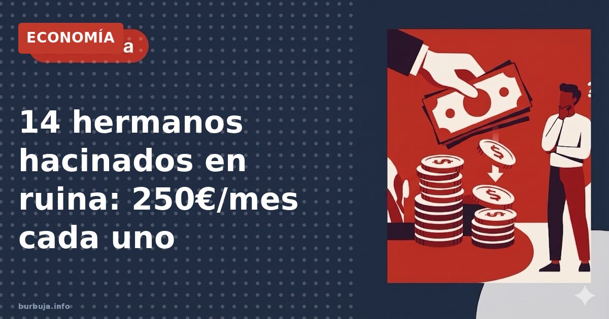 14 hermanos hacinados en ruina: 250€/mes cada uno