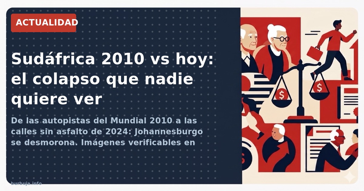 De las autopistas del Mundial 2010 a las calles sin asfalto de 2024: Johannesburgo se desmorona. Imágenes verificables en Goo