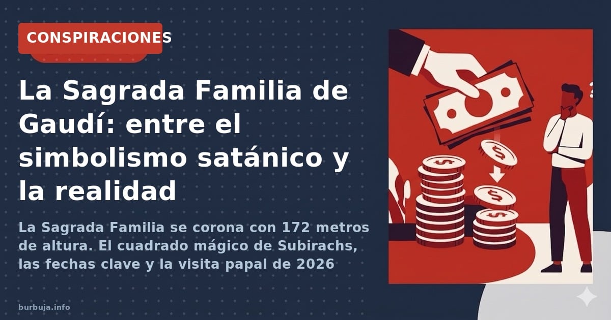La Sagrada Familia se corona con 172 metros de altura. El cuadrado mágico de Subirachs, las fechas clave y la visita papal de