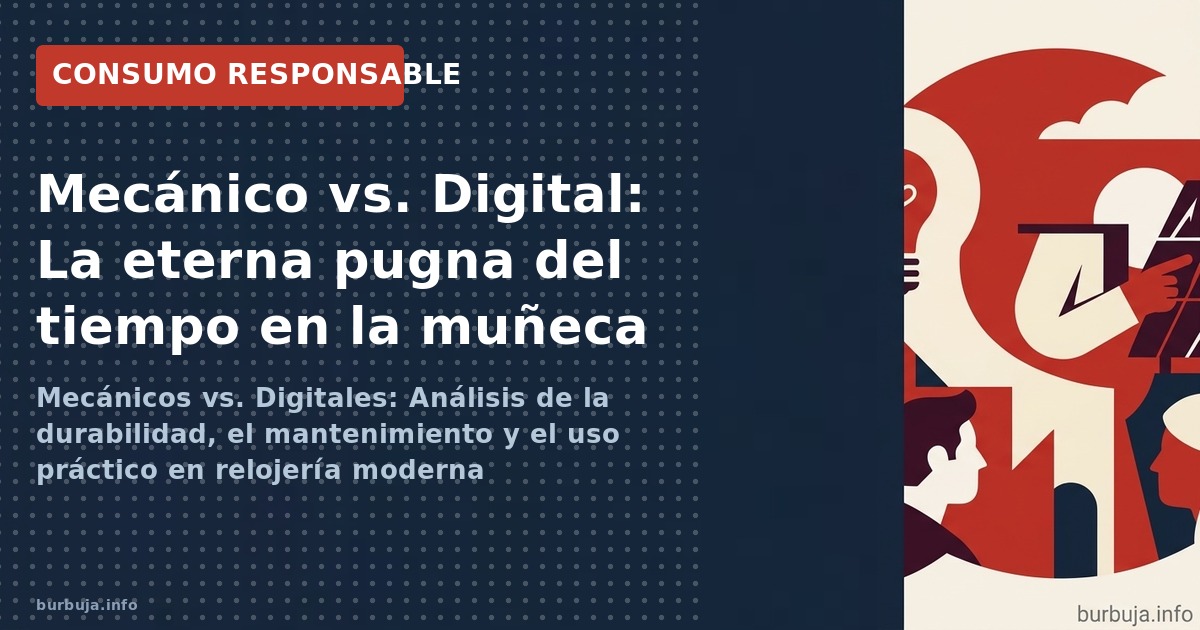 Mecánicos vs. Digitales: Análisis de la durabilidad, el mantenimiento y el uso práctico en relojería moderna