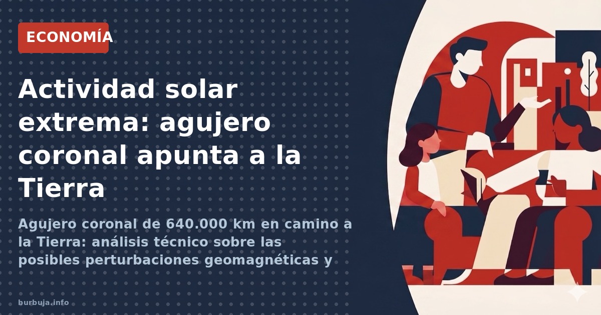 Agujero coronal de 640.000 km en camino a la Tierra: análisis técnico sobre las posibles perturbaciones geomagnéticas y auror