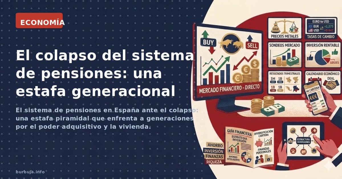 El sistema de pensiones español ante su mayor crisis: ¿es sostenible financiar prestaciones elevadas con una base de cotizaci