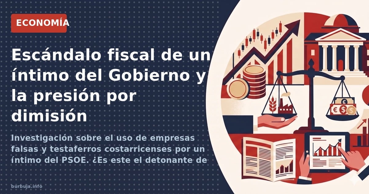 Investigación sobre el uso de empresas falsas y testaferros costarricenses por un íntimo del PSOE. ¿Es este el detonante de u