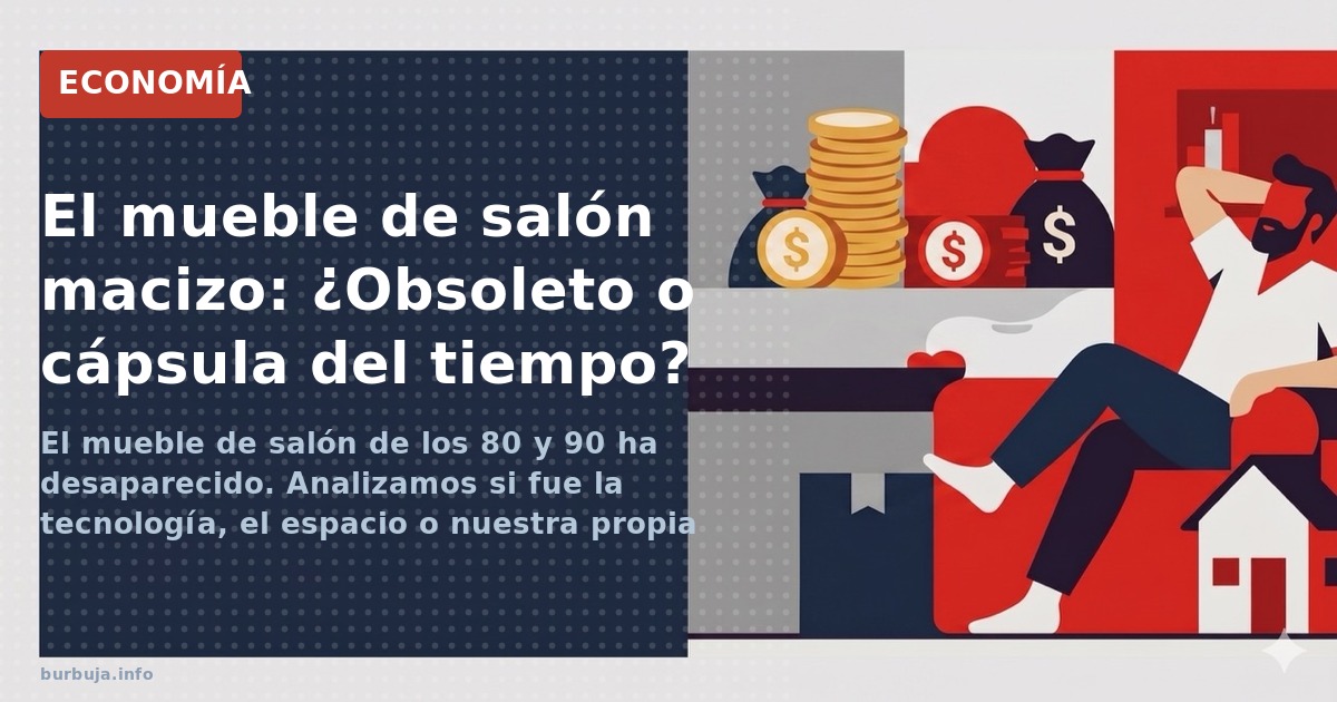 El mueble de salón de los 80 y 90 ha desaparecido. Analizamos si fue la tecnología, el espacio o nuestra propia idiosincrasia