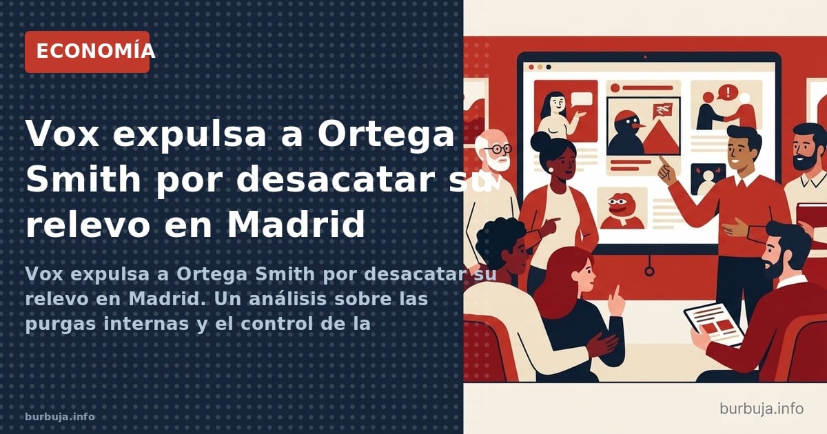 Vox expulsa a Ortega Smith por desacatar su relevo en Madrid