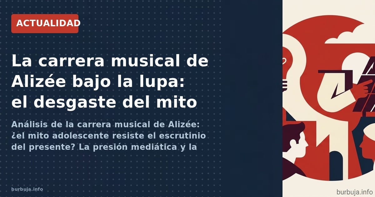 Análisis de la carrera musical de Alizée: ¿el mito adolescente resiste el escrutinio del presente? La presión mediática y la 