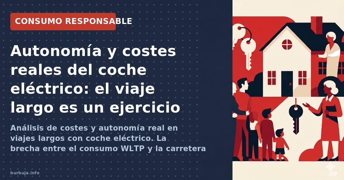 Análisis de costes y autonomía real en viajes largos con coche eléctrico. La brecha entre el consumo WLTP y la carretera es p