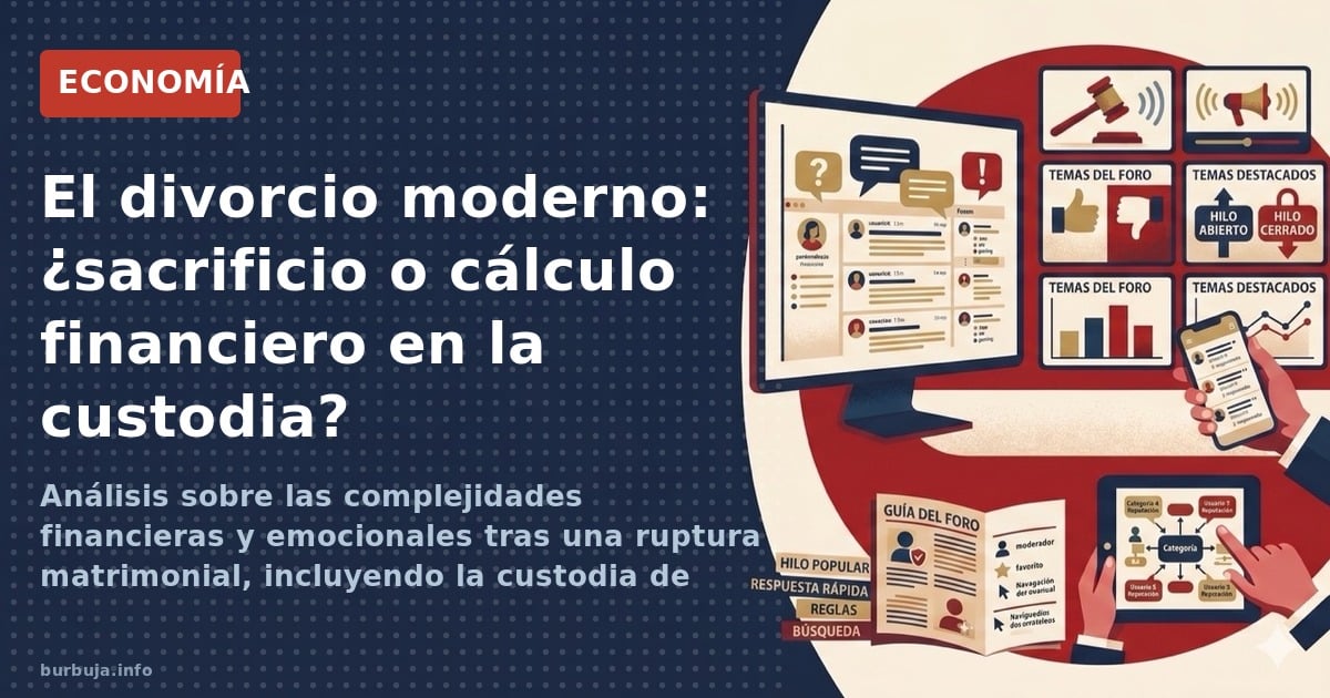El divorcio moderno: ¿sacrificio o cálculo financiero en la custodia?