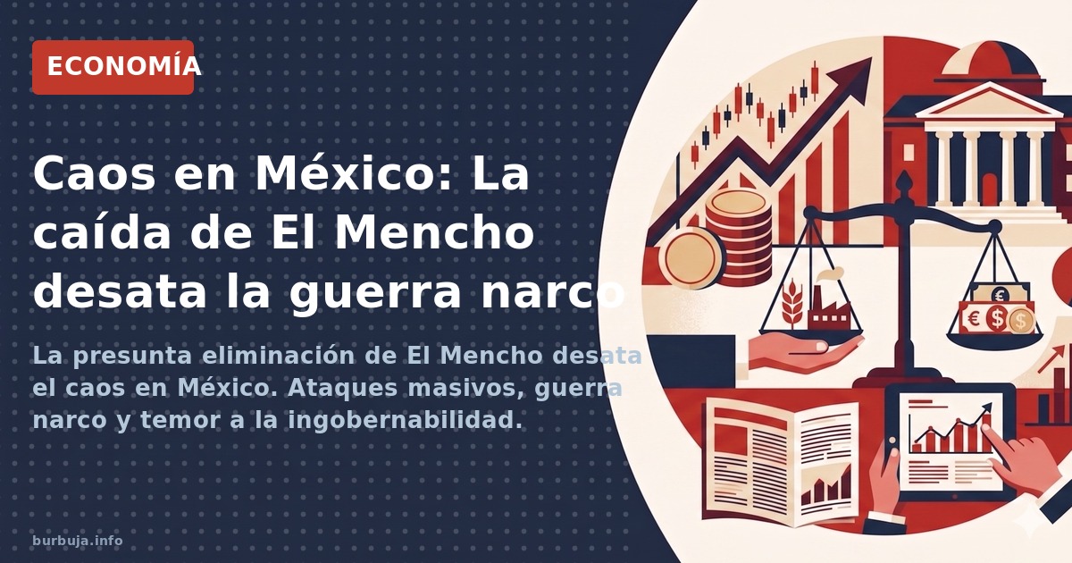 La presunta eliminación de El Mencho desata el caos en México. Ataques masivos, guerra narco y temor a la ingobernabilidad. A