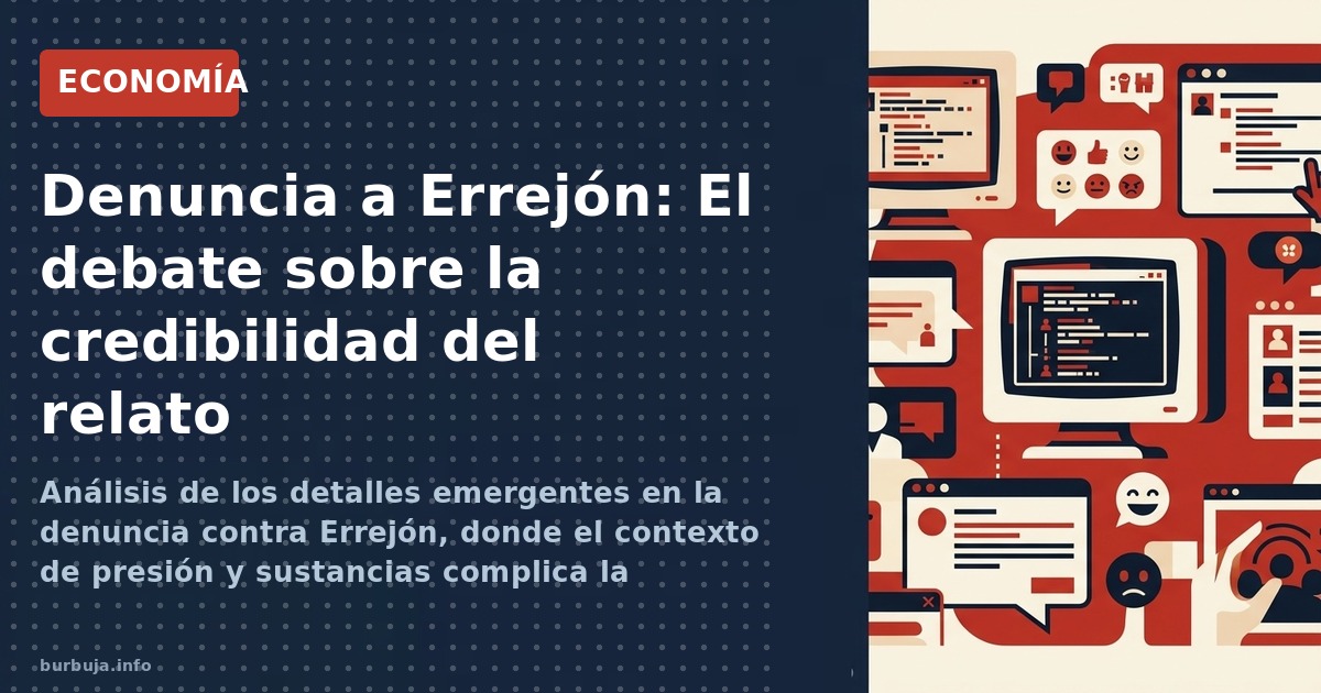 Análisis de los detalles emergentes en la denuncia contra Errejón, donde el contexto de presión y sustancias complica la narr