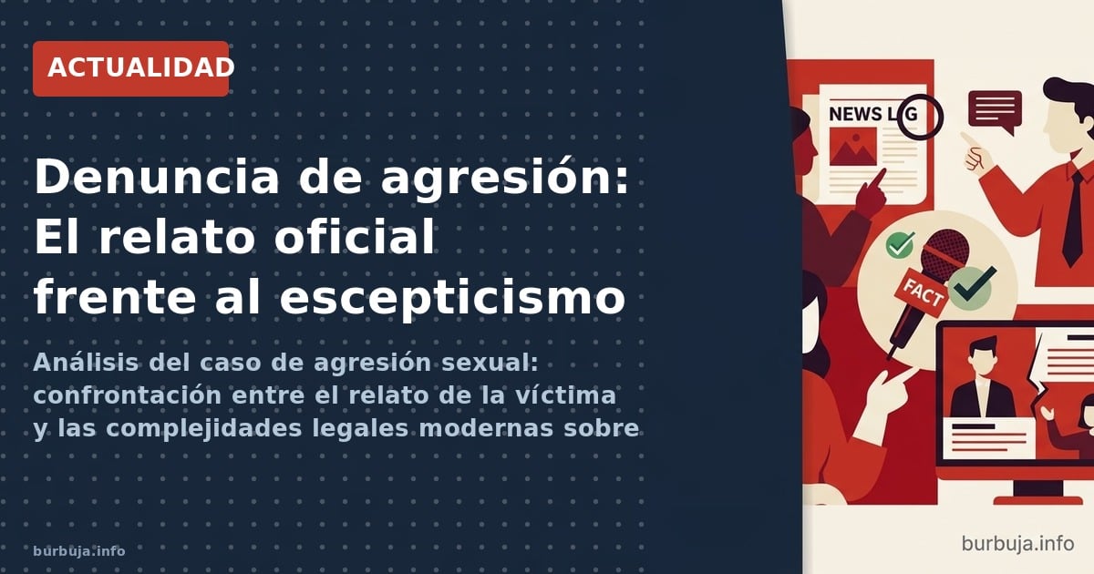 Análisis del caso de agresión sexual: confrontación entre el relato de la víctima y las complejidades legales modernas sobre 