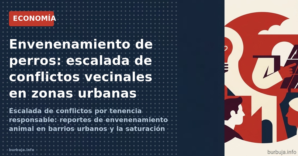 Escalada de conflictos por tenencia responsable: reportes de envenenamiento animal en barrios urbanos y la saturación de espa