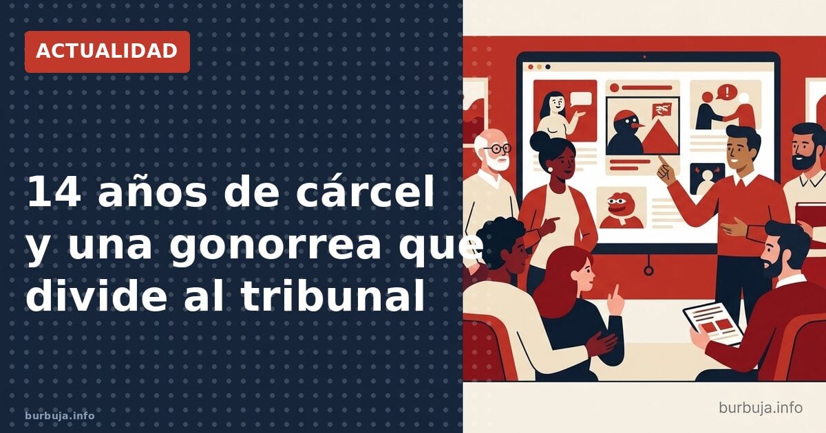 14 años de cárcel y una gonorrea que divide al tribunal