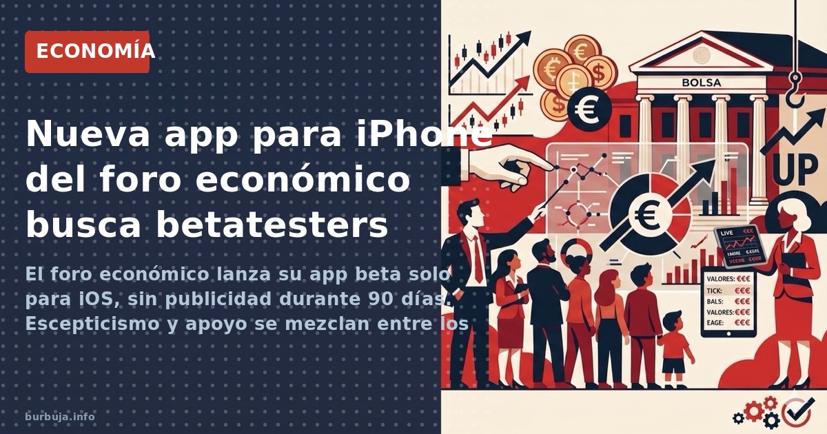 El foro económico lanza su app beta solo para iOS, sin publicidad durante 90 días. Escepticismo y apoyo se mezclan entre los 
