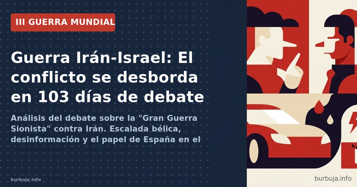 Análisis del debate sobre la "Gran Guerra Sionista" contra Irán. Escalada bélica, desinformación y el papel de España en el c
