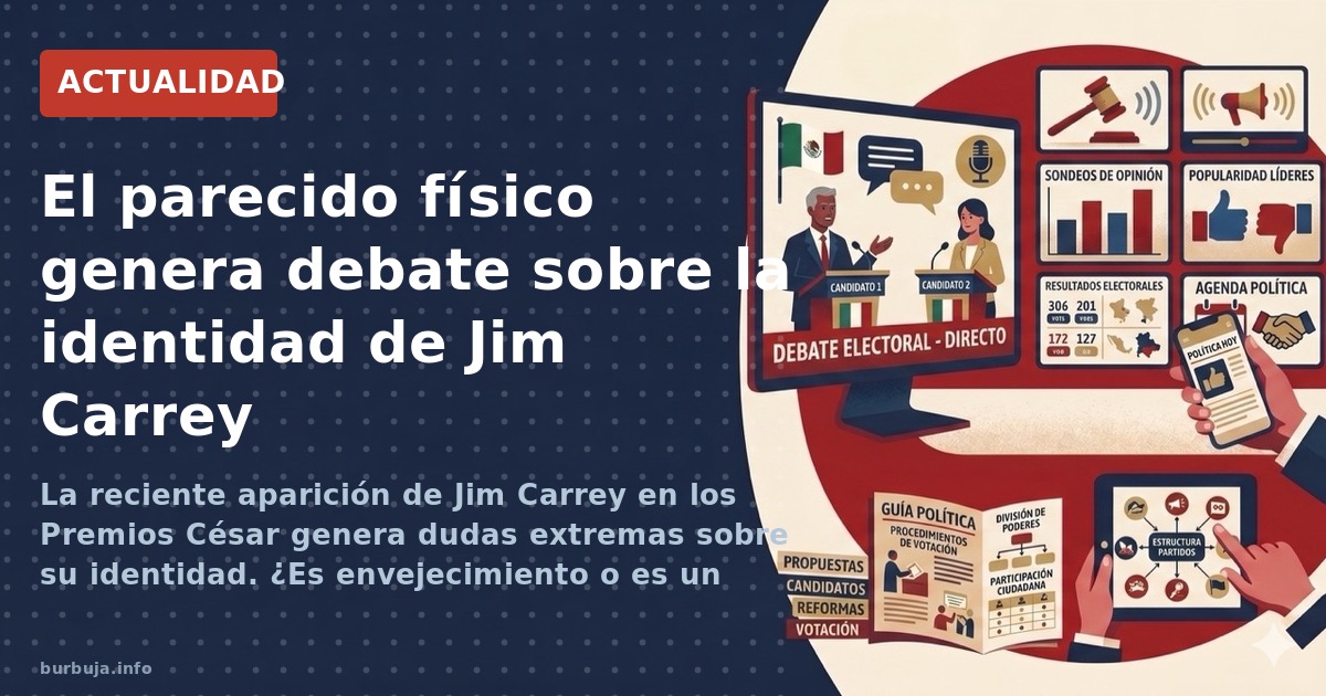 La reciente aparición de Jim Carrey en los Premios César genera dudas extremas sobre su identidad. ¿Es envejecimiento o es un