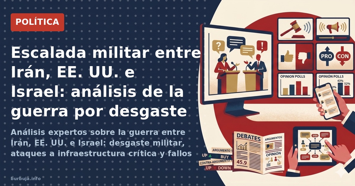 Escalada militar entre Irán, EE. UU. e Israel: análisis de la guerra por desgaste