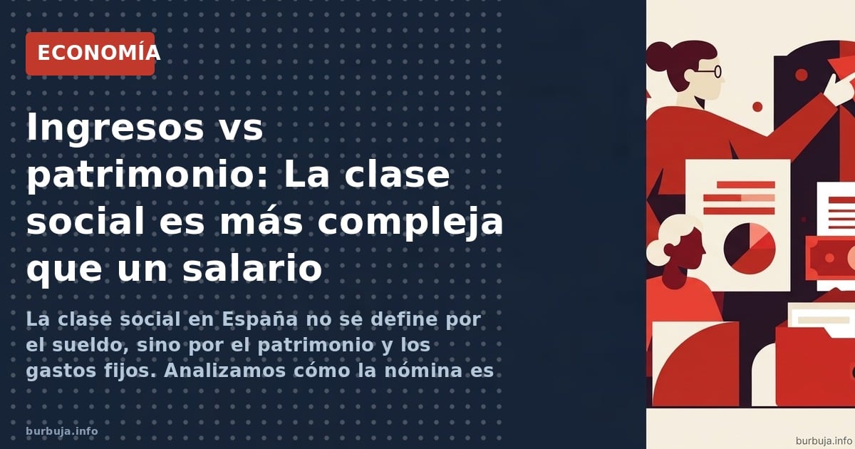 La clase social en España no se define por el sueldo, sino por el patrimonio y los gastos fijos. Analizamos cómo la nómina es