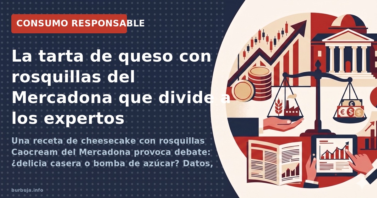 Una receta de cheesecake con rosquillas Caocream del Mercadona provoca debate: ¿delicia casera o bomba de azúcar? Datos, prec