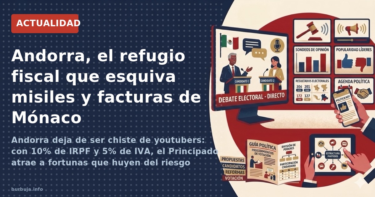 Andorra deja de ser chiste de youtubers: con 10% de IRPF y 5% de IVA, el Principado atrae a fortunas que huyen del riesgo geo