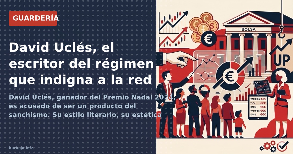 David Uclés, ganador del Premio Nadal 2024, es acusado de ser un producto del sanchismo. Su estilo literario, su estética y s