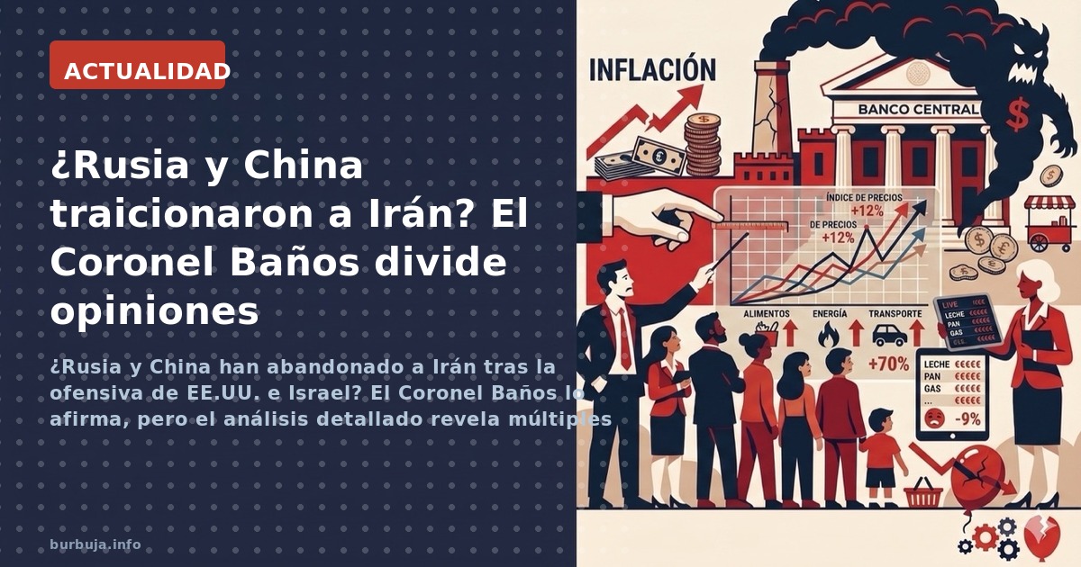 ¿Rusia y China han abandonado a Irán tras la ofensiva de EE.UU. e Israel? El Coronel Baños lo afirma, pero el análisis detall