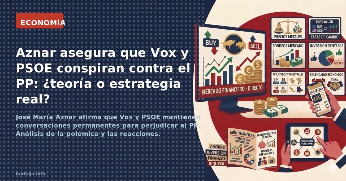 José María Aznar afirma que Vox y PSOE mantienen conversaciones permanentes para perjudicar al PP. Análisis de la polémica y 