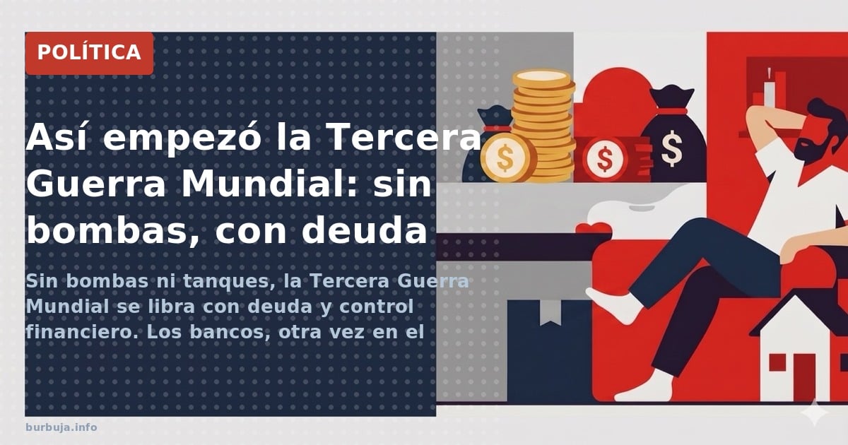 Sin bombas ni tanques, la Tercera Guerra Mundial se libra con deuda y control financiero. Los bancos, otra vez en el centro. 