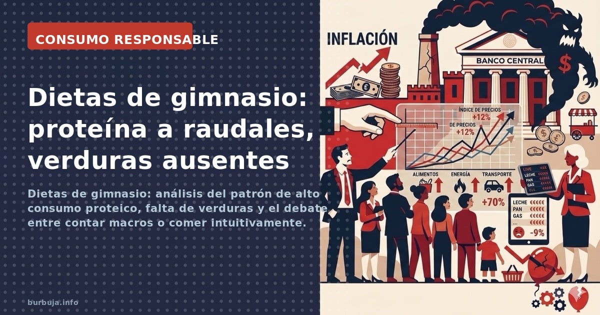 Dietas de gimnasio: análisis del patrón de alto consumo proteico, falta de verduras y el debate entre contar macros o comer i