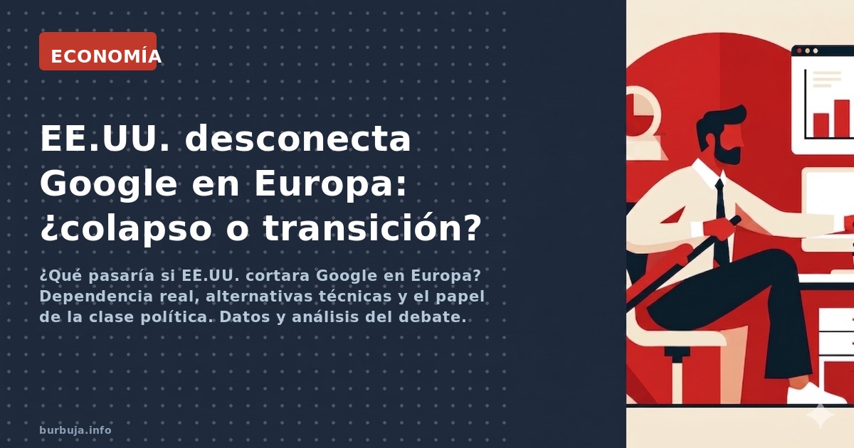 ¿Qué pasaría si EE.UU. cortara Google en Europa? Dependencia real, alternativas técnicas y el papel de la clase política. Dat