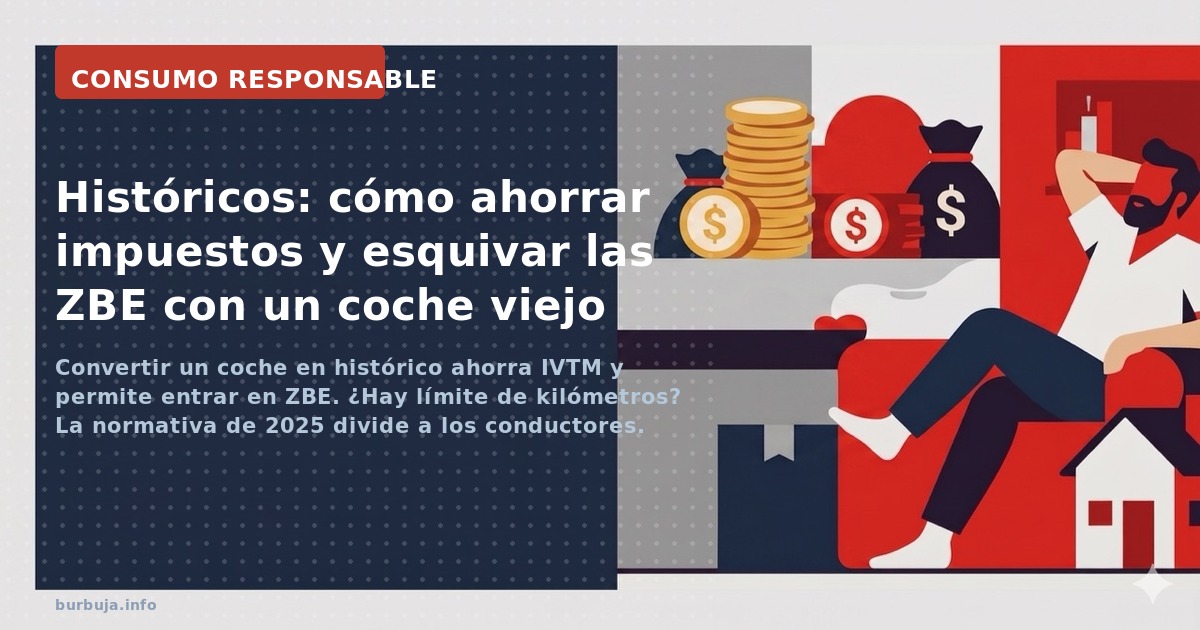 Convertir un coche en histórico ahorra IVTM y permite entrar en ZBE. ¿Hay límite de kilómetros? La normativa de 2025 divide a