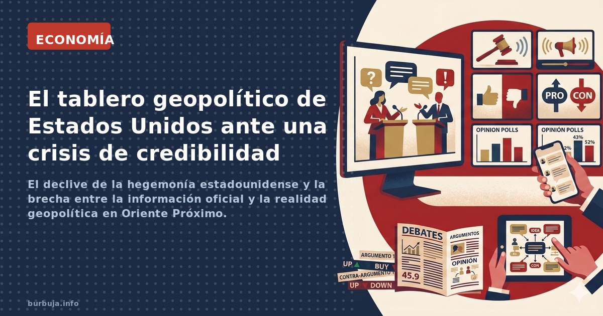 El declive de la hegemonía estadounidense y la brecha entre la información oficial y la realidad geopolítica en Oriente Próxi