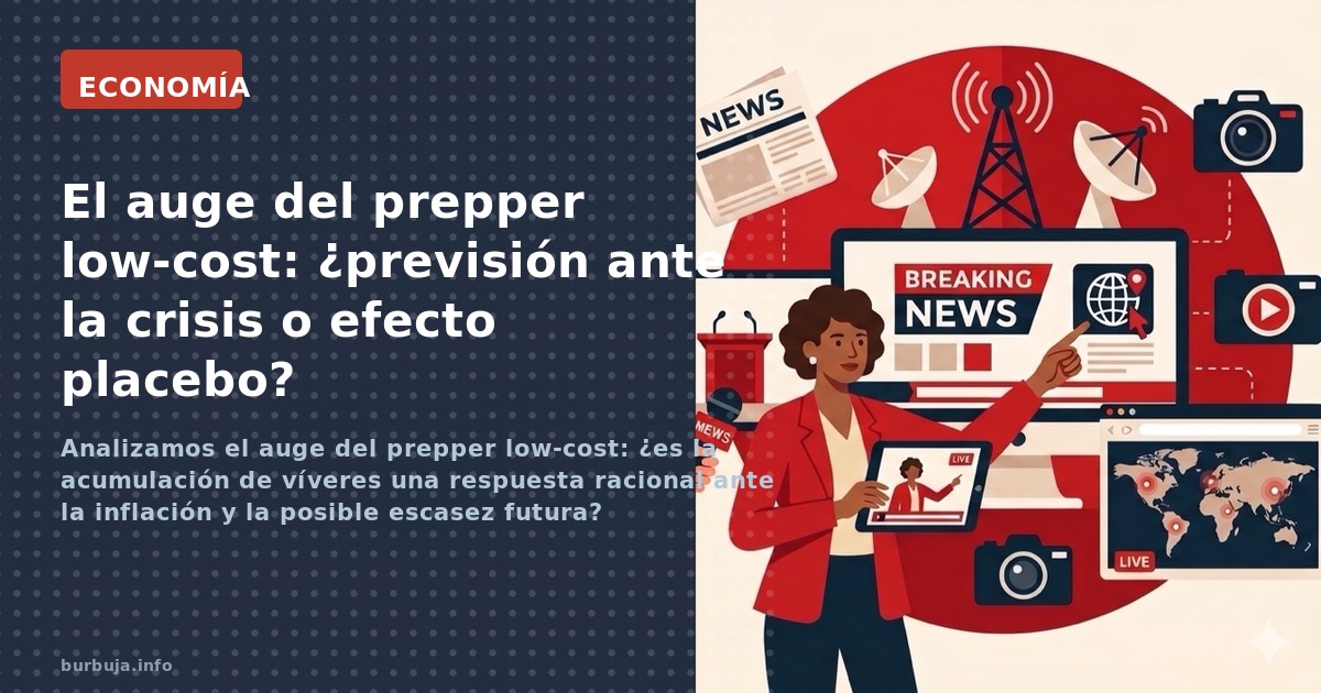 Analizamos el auge del prepper low-cost: ¿es la acumulación de víveres una respuesta racional ante la inflación y la posible 