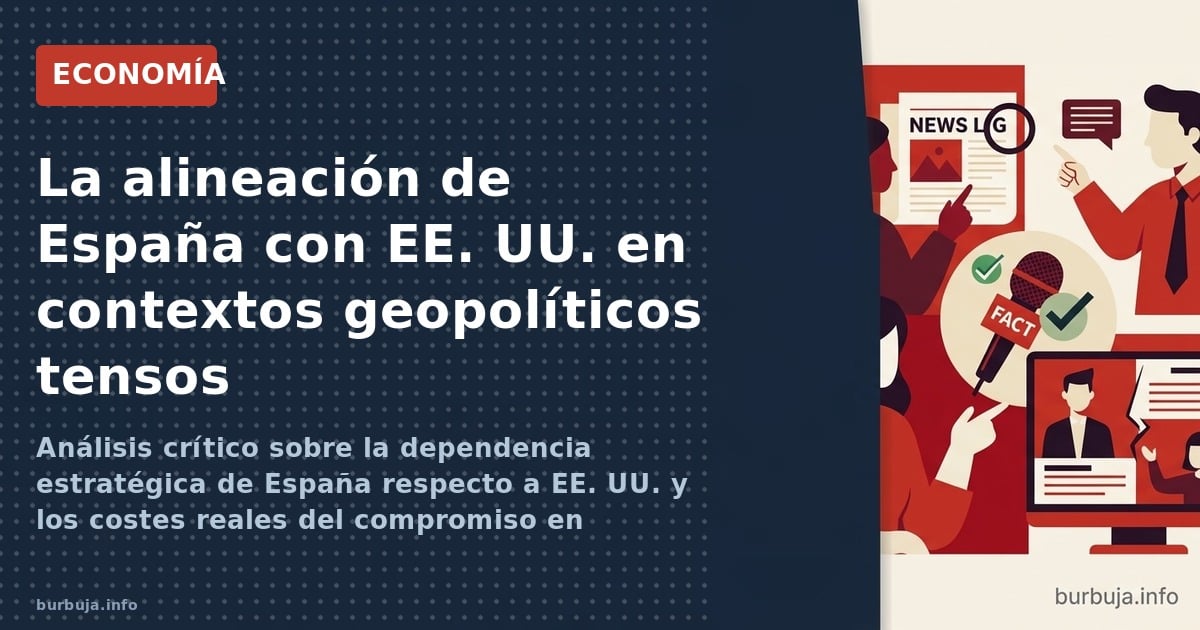 La alineación de España con EE. UU. en contextos geopolíticos tensos