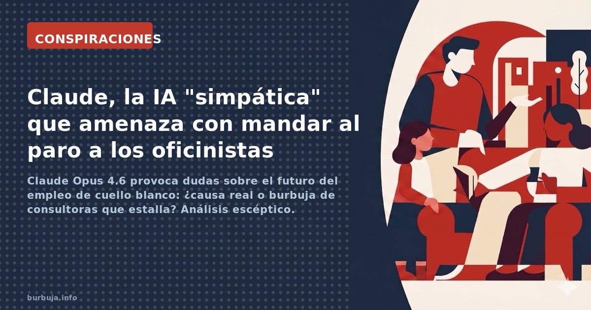 Claude Opus 4.6 provoca dudas sobre el futuro del empleo de cuello blanco: ¿causa real o burbuja de consultoras que estalla? 