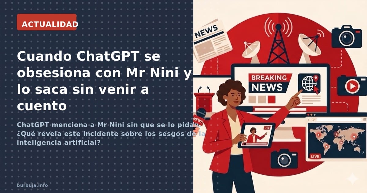 ChatGPT menciona a Mr Nini sin que se lo pidan. ¿Qué revela este incidente sobre los sesgos de la inteligencia artificial?