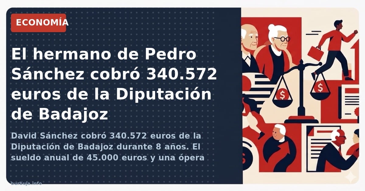 David Sánchez cobró 340.572 euros de la Diputación de Badajoz durante 8 años. El sueldo anual de 45.000 euros y una ópera fal