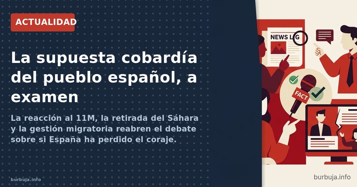 La reacción al 11M, la retirada del Sáhara y la gestión migratoria reabren el debate sobre si España ha perdido el coraje. ¿I
