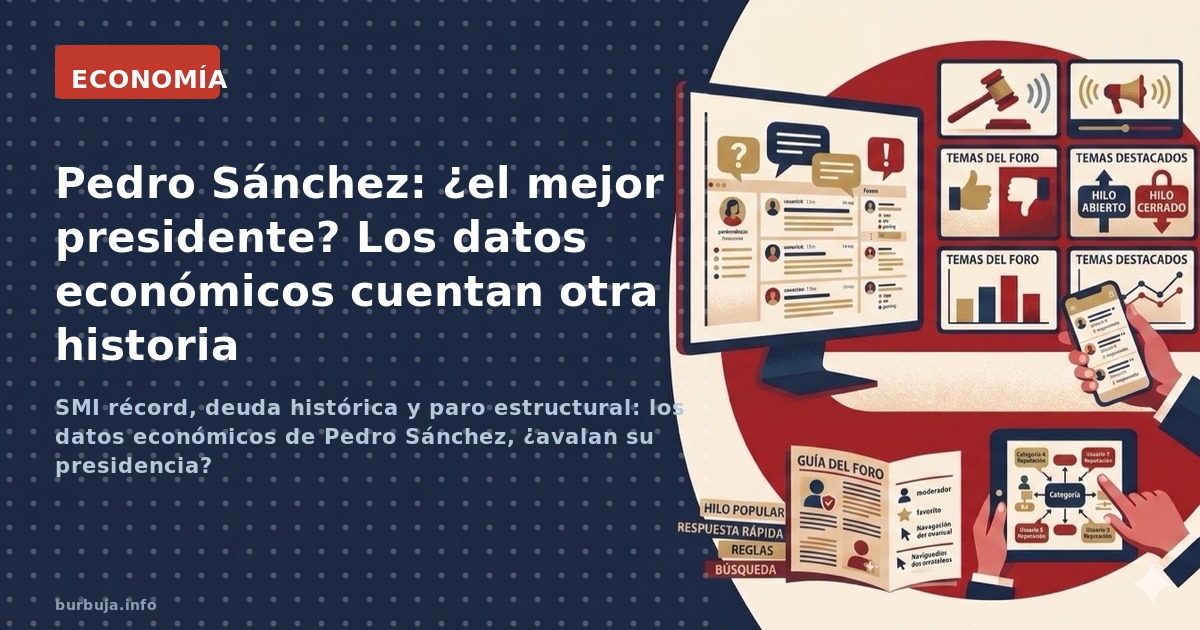 SMI récord, deuda histórica y paro estructural: los datos económicos de Pedro Sánchez, ¿avalan su presidencia?