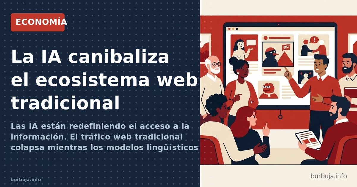 Las IA están redefiniendo el acceso a la información. El tráfico web tradicional colapsa mientras los modelos lingüísticos of