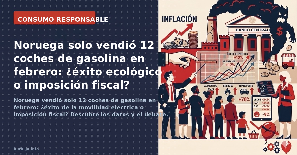 Noruega vendió solo 12 coches de gasolina en febrero: ¿éxito de la movilidad eléctrica o imposición fiscal? Descubre los dato