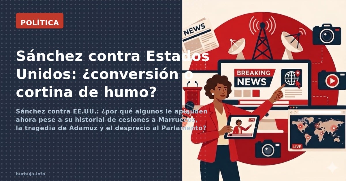 Sánchez contra EE.UU.: ¿por qué algunos le aplauden ahora pese a su historial de cesiones a Marruecos, la tragedia de Adamuz 
