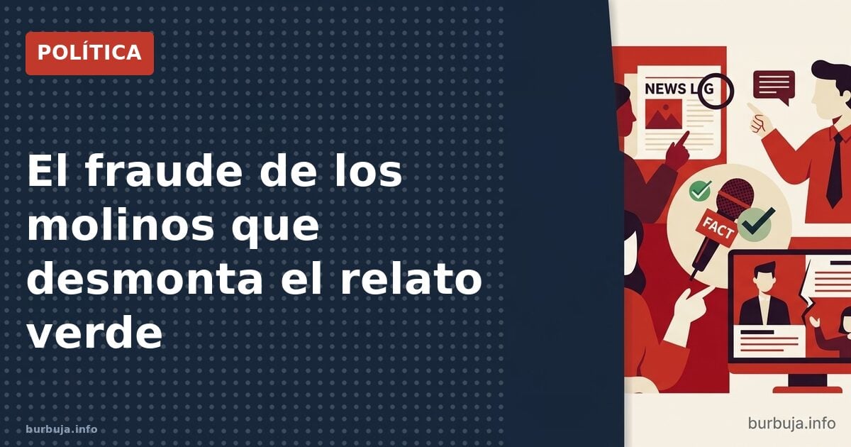 El fraude de los molinos que desmonta el relato verde