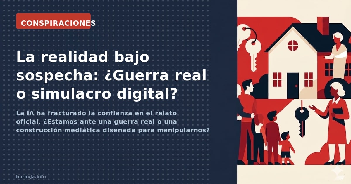 La IA ha fracturado la confianza en el relato oficial. ¿Estamos ante una guerra real o una construcción mediática diseñada pa