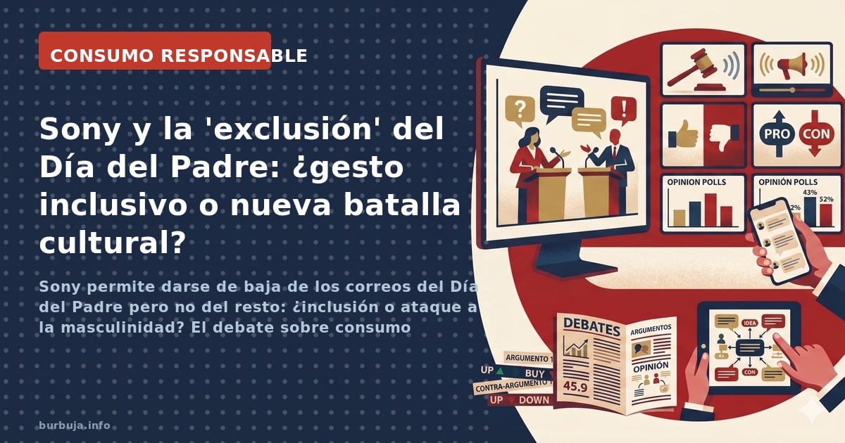 Sony permite darse de baja de los correos del Día del Padre pero no del resto: ¿inclusión o ataque a la masculinidad? El deba