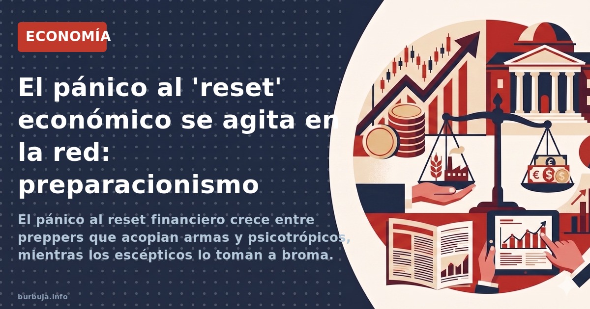 El pánico al reset financiero crece entre preppers que acopian armas y psicotrópicos, mientras los escépticos lo toman a brom